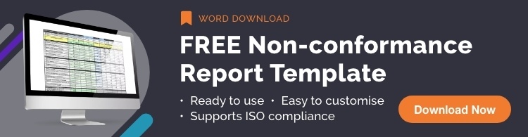 Free non-conformance report template